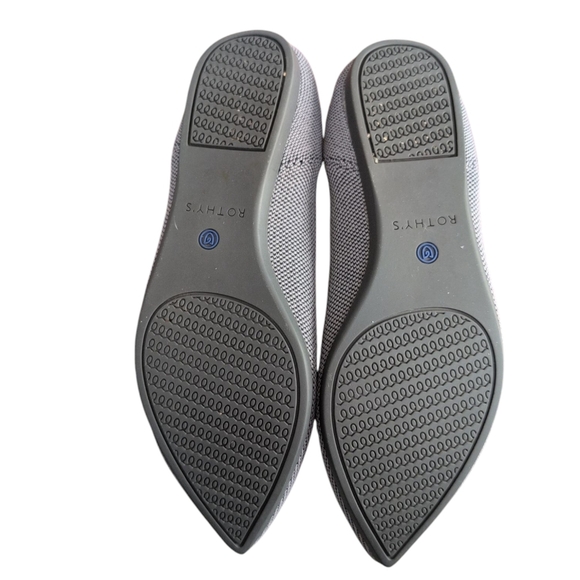 Rothy's The Point Cloud Grey Birdseye Ballet Flats Women’s Size 8 - Picture 7 of 8